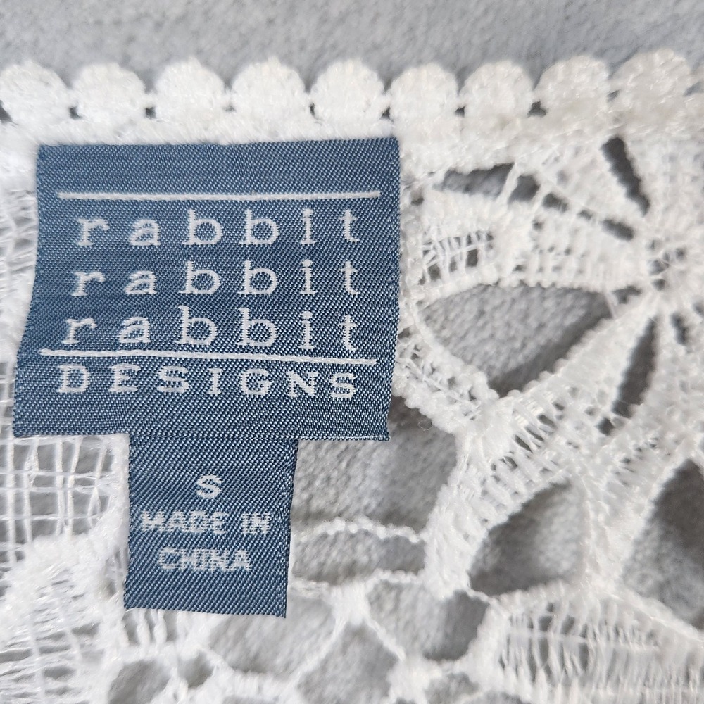 Rabbit Rabbit Rabbit Designs Jacket Size S Crotchet & Lace Shrug Jacket - Picture 2 of 6
